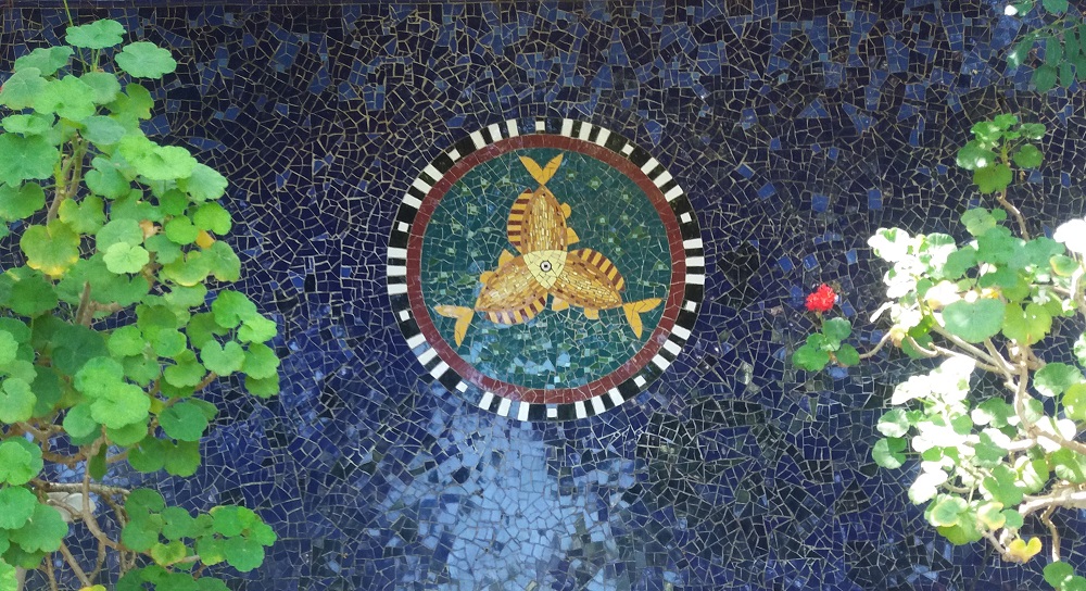 Jardín de l'Albarda. mosaico del jardín valenciano
